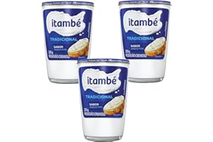 Requeijão Itambé by Brazilian Corner | Itambe Cream Cheese Spread 7.05oz with Mozzarella Cheese | Requeijao Tradicional Cremoso com Queijo Mussarela 200g (600g [3 PACK])