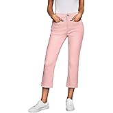 luvamia Capri Jeans for Women High Waisted Slim Straight Stretchy Denim Capris Pants Welt Pockets Casual Cropped Jeans