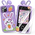 Luyiilo Kids Smart Phone Toys for Girls,Easter Gift for Kids Toys for 3-9 Girls Mini Smart Phone Toys with 2.8" Touchscreen 16 Learning Games Dual Camera Music Player, 8G SD Card