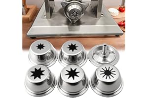 5 Piece Spanish Churro Maker Filling Nozzles Attachment Hollow Stainless Steel Molds Replacement Parts for Churro Machine