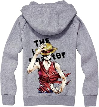 Amazon ワンピース One Piece海賊 7 動画 ルフィ Luffy アニメモンキー グレー カーディガン パーカーコスプレ衣装 M コスファン スポーツ アウトドア