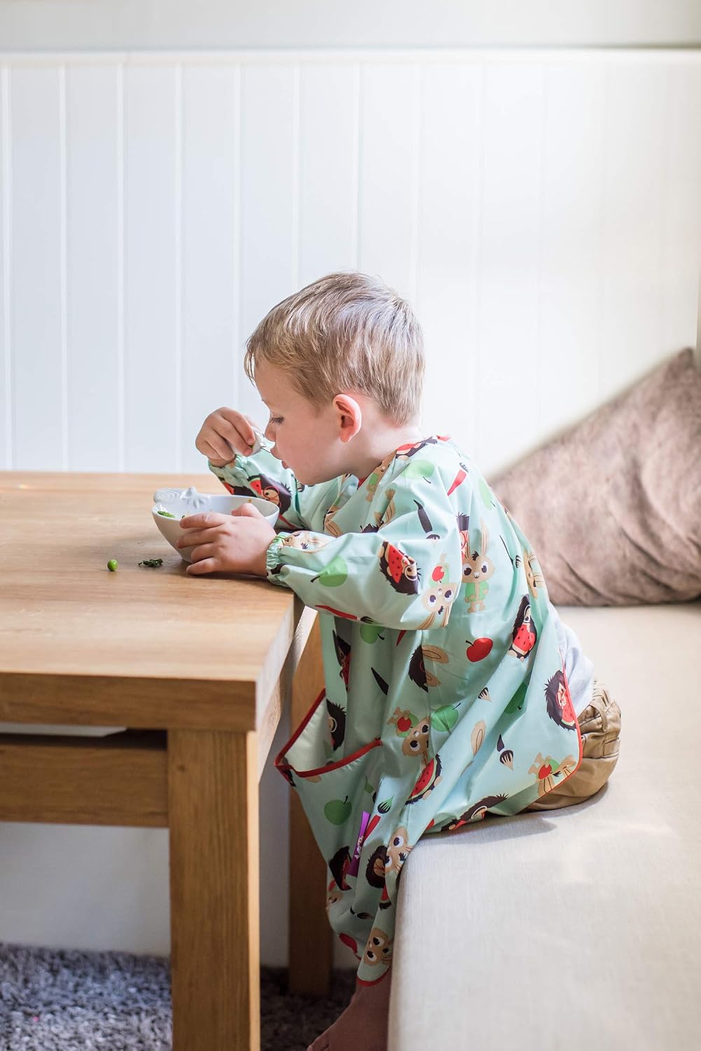 Bavoir Tablier Tidy Tot Avec Manches Etanche Repas Peinture Bricolage Sac Offert Tidy Tot Toddler Bib Pistachio Green Bebe Puericulture Le Repas De Bebe Mystik Com Au