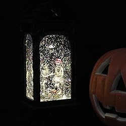 Eldnacele Halloween Ghost Projection Snow Globe