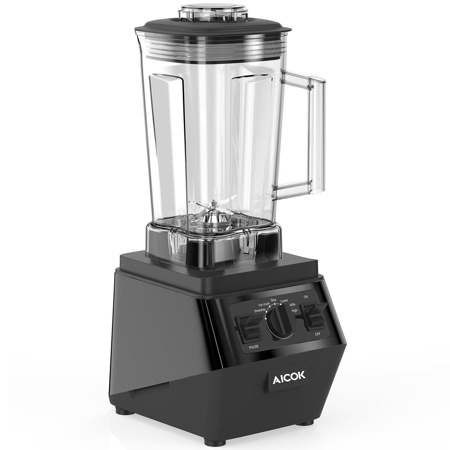 Aicok Smoothie Blender, Blender for Soup, High Speed Blender 30,000RPM, Commercial Blender, Countertop Blender with Huge Tritan Pitcher/Cup, Heavy Duty Professional Blender with Single Serve