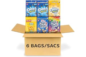 OREO & Chips Ahoy! & Teddy Grahams, 6 Bags, Variety Pack, Mini Cookie Ultimate School Snack, Lunch Snacks, Birthday Party, 1.
