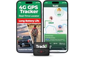Tracki GPS Tracker for Vehicles – Real-Time 4G LTE Assets & Car Tracking Device with App, Magnetic Mount, Compact Design, Worldwide Coverage – iOS & Android (Subscription Required)