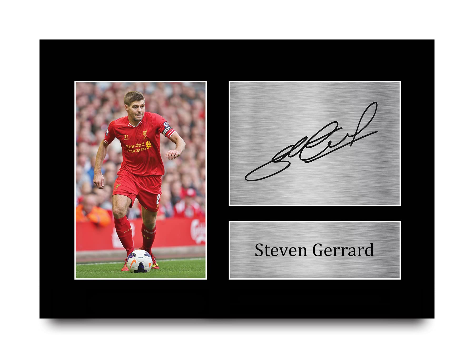 HWC Trading Steven Gerrard Signed A4 Printed Autograph Liverpool Print Photo Picture Display — image 1