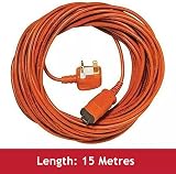 SPARES2GO 15m Mains Power Cable for Bosch Rotak Lawnmower Ergoflex view 4