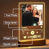 EDSG Personalised Spotify Plaque with Photo LED Acrylic Keepsake view 5