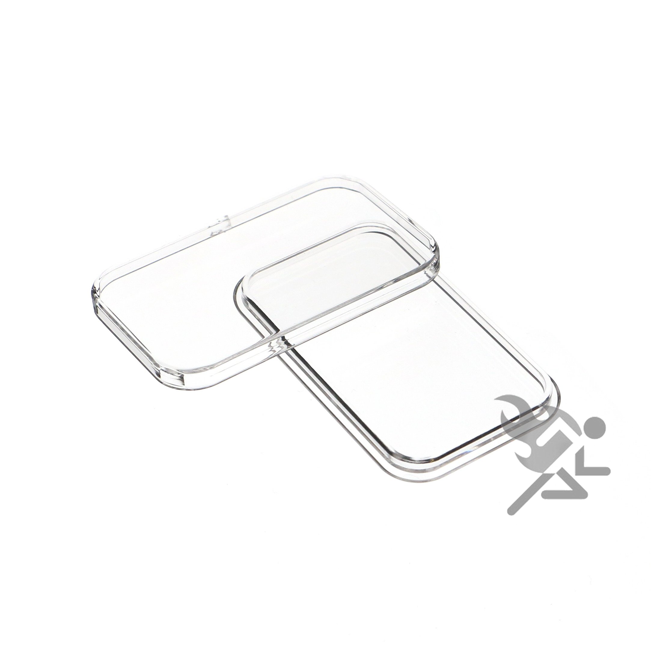 Photo 1 of (50) Air-tite Bar Direct Fit Coin Holder Capsules for 1oz Silver Bar One Troy Ounce Bar