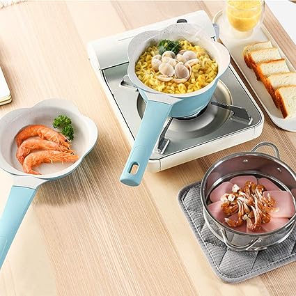 Amazon Mano セラミック調理器具5点セット 鍋とフライパンセット ノンスティック 食洗機対応 ミニ鍋フライパン スチーマー インサート ミルクポット エッグパン 赤ちゃん キッズ 食品 ブルー Mano 鍋 フライパン 通販