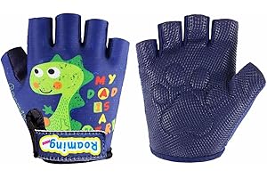 BOYIEXIN Kids Half Long Finger Climbing Gloves for Age 1-10 Boys Girls Gymnastics Monkey Bars, Good Grip Control Gloves for Scooter Balance Boards Biking Fishing Outdoor Sports