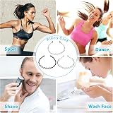 Hanyousheng Pack of 3 Metal Hair Bands Black Wave Headband Unisex view 7