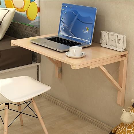 LTJTVFXQ-shelf Mesa de Pared de la computadora de Madera Estante de la