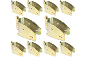 ANLU LOAD ANLULOAD E Track Wood Beam Socket Fittings, E Track Accessories Cargo Storage Lumber Bracket(10 Pack