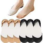 No Show Socks for Flats Heels Pumps Lofers Low Cut Non-Slip Invisible Liner Socks for Women by Flammi