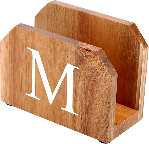 Acacia Wood Napkin Holder Paper Napkin Holder for Kitchen