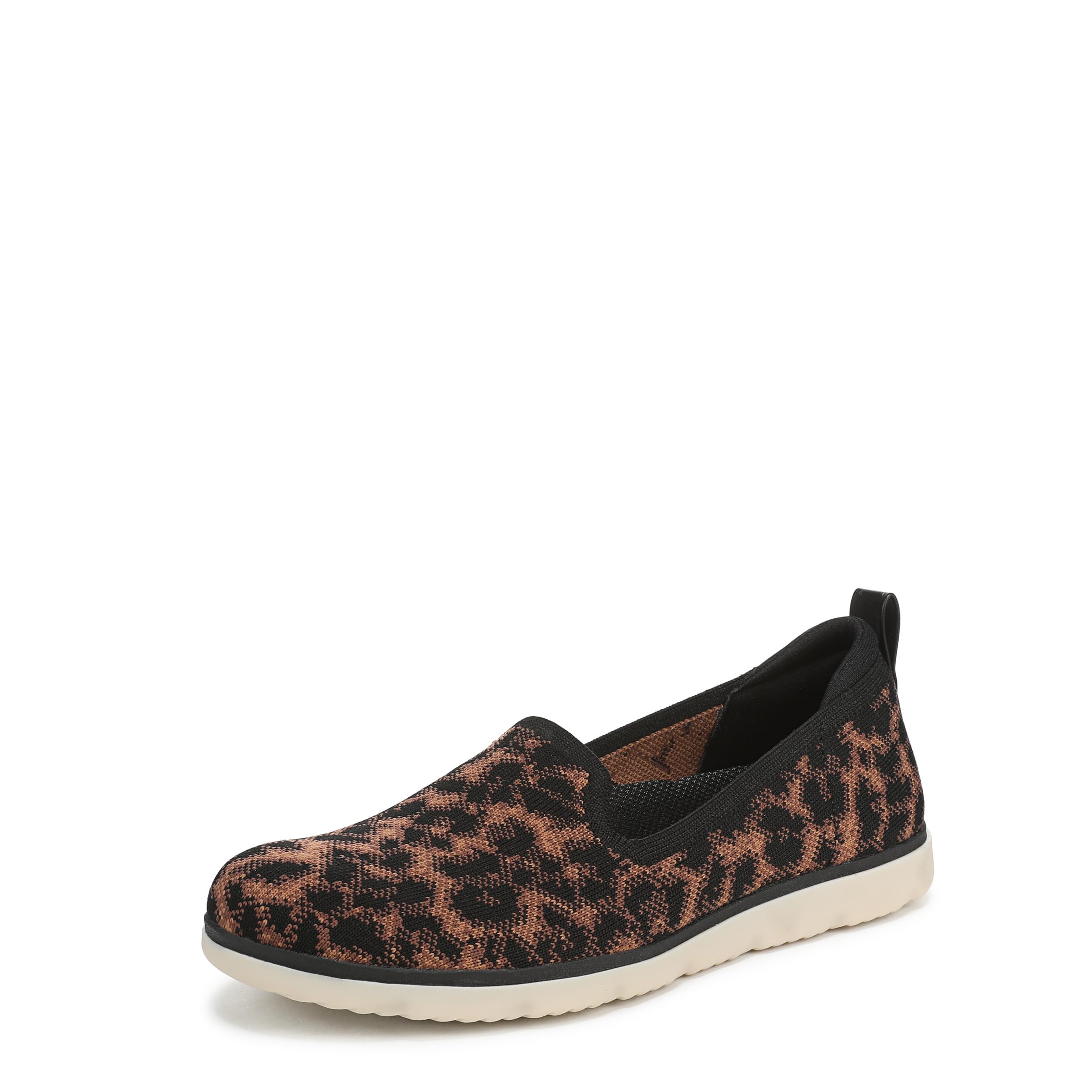Ryka Womens Effortless Slip On Slip On Shoes Leopard Knit Fabric 7 W
