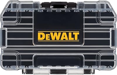 DEWALT ToughCase Tool Box Small Parts 1 Compartment Organizer Latch