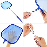 LATERN 150cm Hot Tub Cleaning Kit Telescopic Pole Fine Mesh Skimmer Brush Set view 4