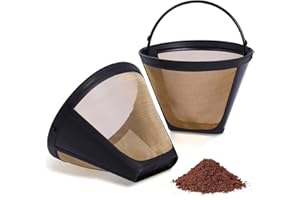 Reusable No.4 Cone Coffee Maker Filters for Cuisinart, Mr. Coffee, Ninja, Hamillton BBeach, Black & Decker (Cuisinart Cone)-2