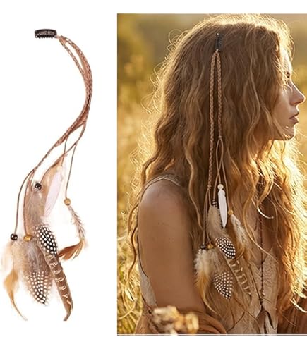 Amazon.com : Natural Handmade Colorful Boho Hair Clips, 13  display picture 2