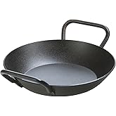 Lodge Pre-Seasoned Carbon Steel Skillet - Dual Assist Handle - Use in the Oven, on the Stove, on the Grill, or Over a Campfire - 8 Inch
