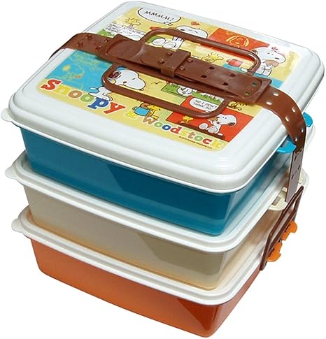 Amazon Snoopy スタック式ピクニックケース角型 大 3段 コミック 6411 弁当箱 オンライン通販