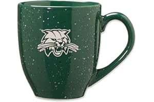 Rico Industries NCAA 16 oz Team Color Laser Engraved Speckled Ceramic Coffee Mug (N & O Schools)