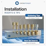 CNC KITCHEN Thread Inserts Brass 200pc M3 M4 M5 3D Print PLA PETG ABS RoHS view 3