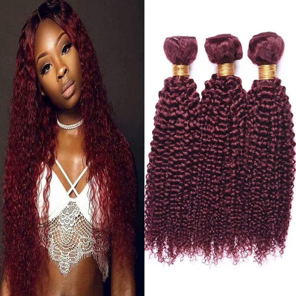 Amazon Com Feel Me Brazilian Curly Virgin Hair Weave 3 Bundles