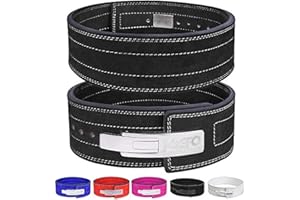 JAYEFO SPORTS LEATHER WEIGHT LIFTING LEVER BELT FOR POWERLIFTING IPF BUCKLE MEN & WOMEN STRONGMAN 10MM WORKOUT DEADLIFTS