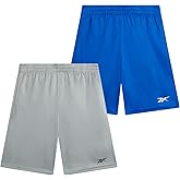 Reebok Boys Basketball Shorts 2 Pack – Mesh Athletic Shorts for Boys, Gym Shorts for Basketball, Running, and Everyday Play