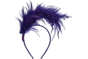 GHGMAO Feather Fascinator Headband for Women Kentucky Derby Headpiece Fascinator Hats Feathers for Cocktail Wedding Tea Party
