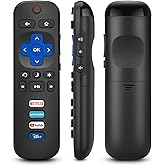 Replacement Remote for TCL Roku TV, Compatible with Hisense Insignia Sharp RCA Sanyo Westinghouse Onn Roku TV Remote, with Bu