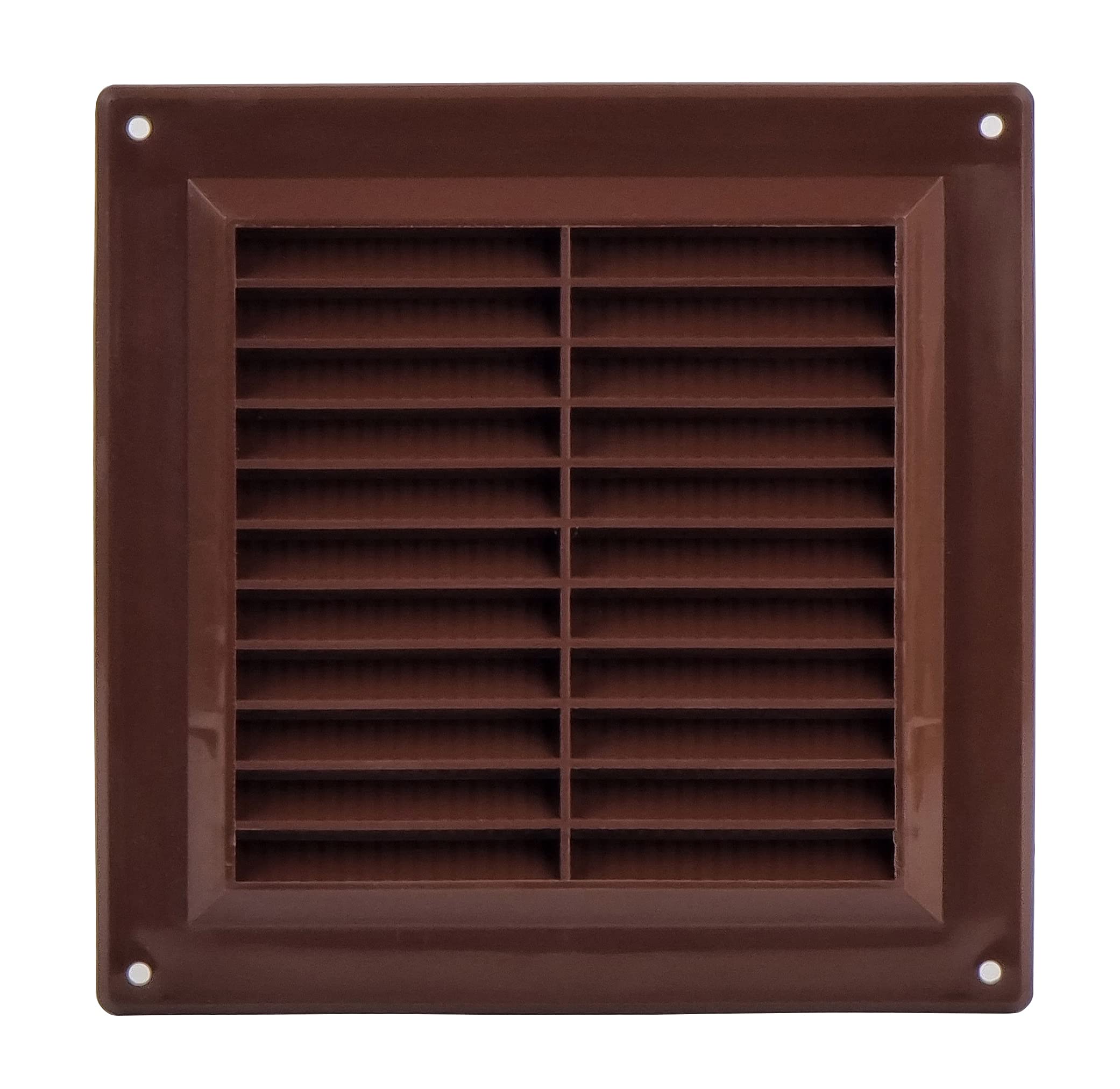Steinberg14 Brown 150x150mm Air Vent Cover with Insect Mesh - 6x6 inch Air Vent Covers for Walls and Ceilings - Vent Covers Internal - Air Vents for Interior Walls - Plastic Ventilation Grille