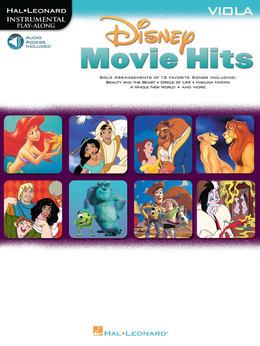 Disney Movie Hits for Viola (Includes Online Access Code)