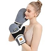 AOBOCO Hand Mssager for Arthritis and Carpal Tunnel - Cordless Hand Heating Pads with 5000mAh Rechargeable, Portable Heated Gloves for Women Men, 104℉-140℉ Heat Levels, 3 Vibration Modes