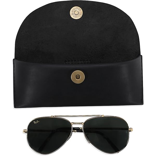 Eyeglass Case With Clip Double Snap Belt Loop Eyeglass Case Black