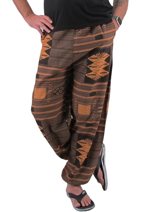 shopoholic fashion mens light weight stripe hippy combat trouser