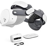 BOBOVR M3 Pro+ Battery Head Strap Compatible with Meta Quest 3S and Quest 3, Includes BM60 Battery and Fast Charging Dock, Dual-Mode VR Strap, Reduced Face Pressure, Stable Fit for Active Play