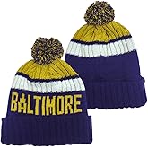 Ofxxu Football City Beanie 2025 Fashion Knit Pom-Pom Hat Soft Headwear Cuffed Winter Hat Sport Fans Gift for Men Women Kids