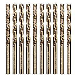 1/4 Inch Cobalt Drill Bits 10Pcs - HPHOPE M35 HSS