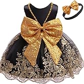 Jup'Elle Flower Girl Dresses for Wedding Embroidery Formal Dress Baby Girls Princess Pageant Party Dress with Headwear