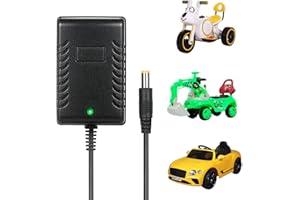 CAKULA 6V Charger for Kids Ride-On Car and Powered Wheels Electric Ride-Ons - Battery Charger for 6 Volt Toys and Accessories