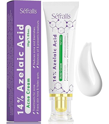 Amazon.com: Sefralls 10% Azelaic Acid Acne Cream, Premium Azelaic