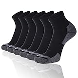 FLYRUN Men's Athletic Ankle Quarter Socks Men
