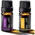 2 Pack Lavender and Jasmine Essential Oil, for Colobles Waterless Aromatherapy Diffuser, 100% Organic, Pure, Undiluted, Natural Aromatherapy 2 * 10 mL (2 * 1/3 oz)