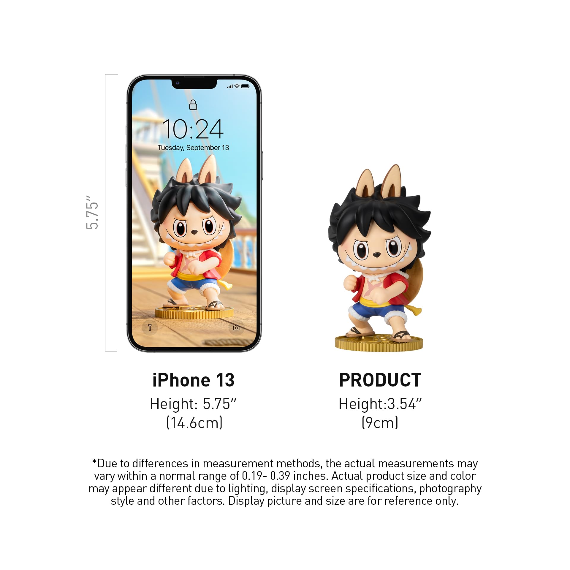 POP MART The Monsters × One Piece Series Figures Blind Box Figures, Random Design Action Figures Collectible Toys Home Decorations, Holiday Birthday Gifts for Girls and Boys, Single Box