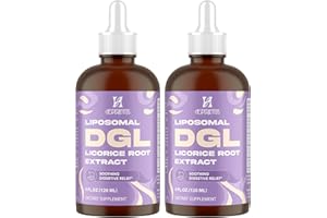 HESPERILYNTIS Liposomal DGL Licorice Root Extract - Deglycyrrhizinated Licorice with L-Glutamine, Marshmallow, Clove, and Slippery Elm - Digestive, Stomach Lining, Elimination, Max Absorption, 120 Servings